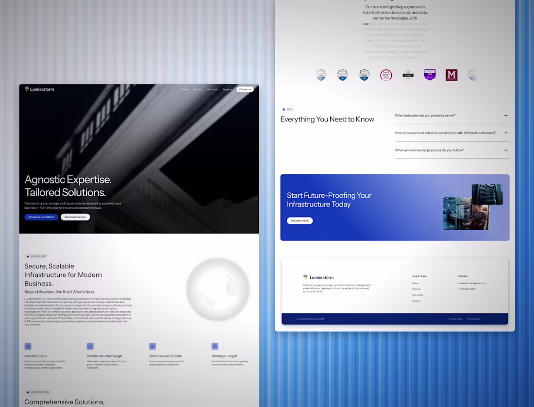 Cover image for Lunderstorm - Hybrid Cloud Website