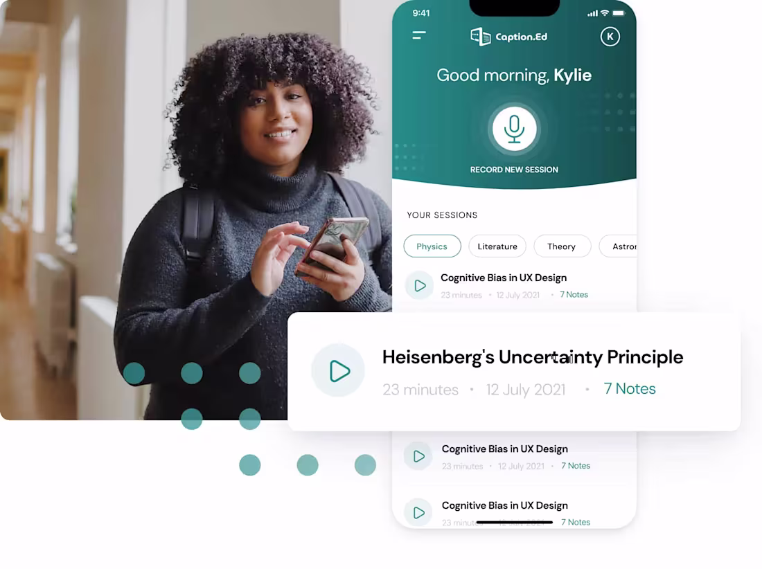 Cover image for Caption.Ed: Companion app for hearing impaired students.