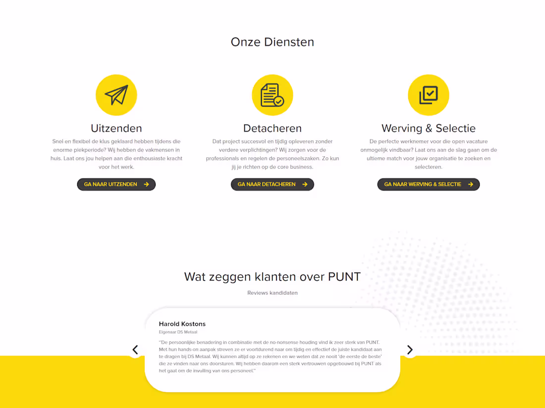 Cover image for PUNT personeelsdiensten - Home