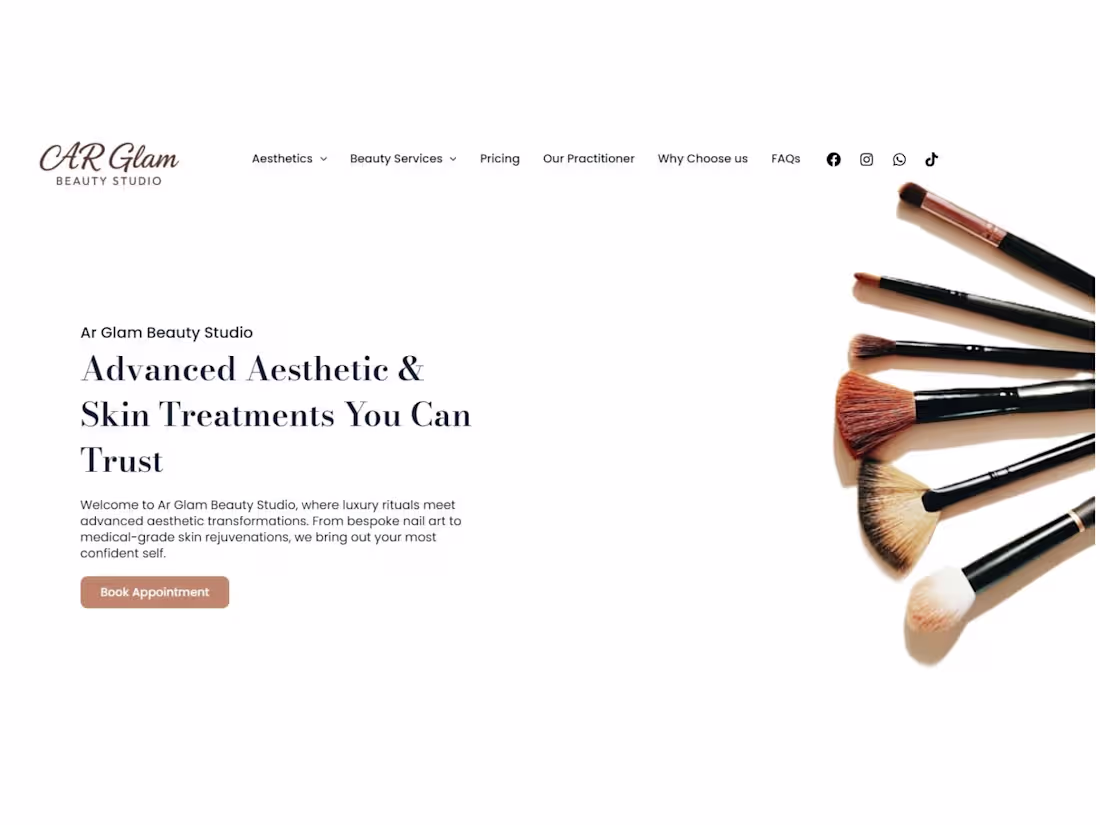 Cover image for Luxury Beauty Studio Digital Presence

A