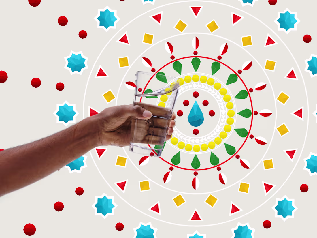 Cover image for Water.org illustration - "Cheers"