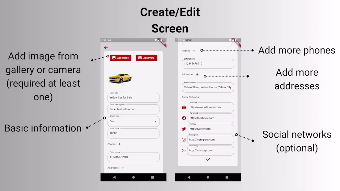 Cover image for Listing App