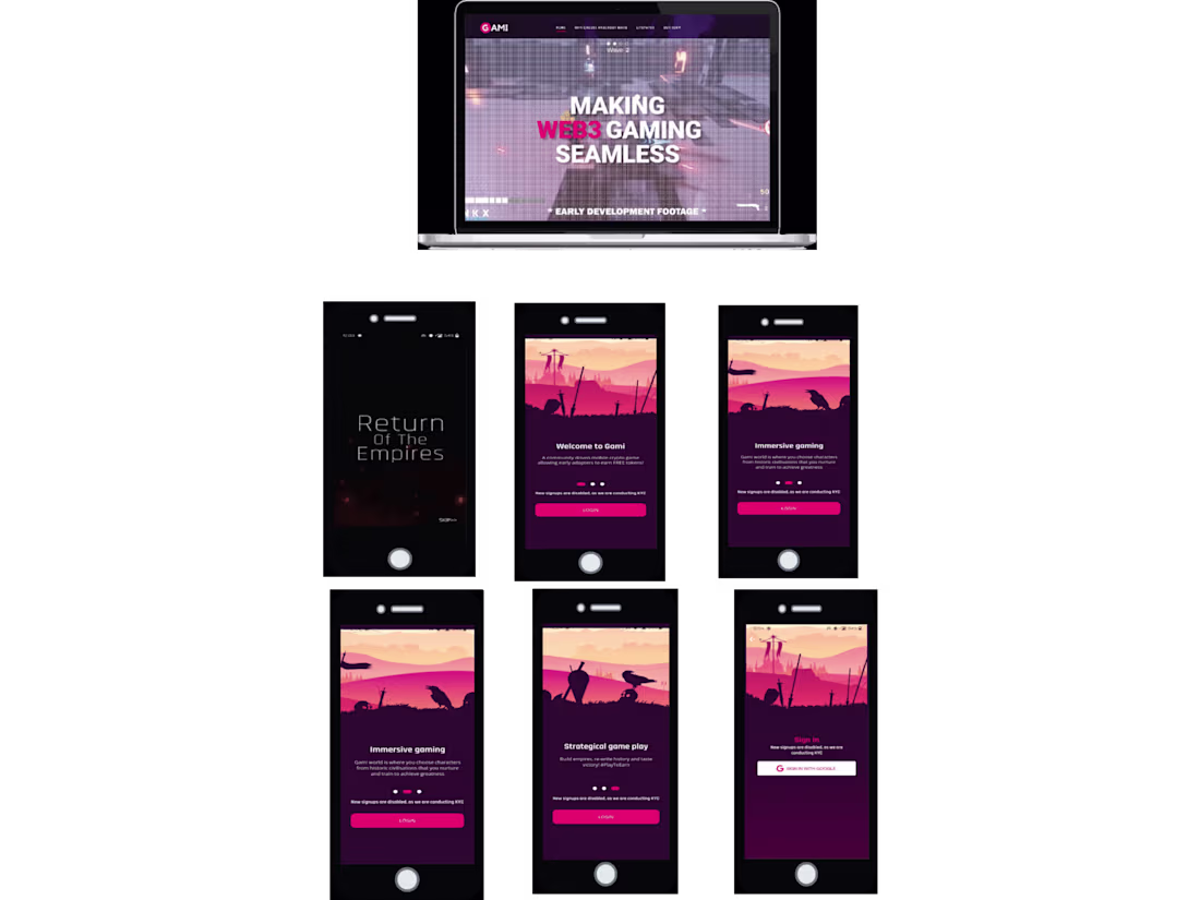 Cover image for GAMI Ultimate community-driven mobile game 