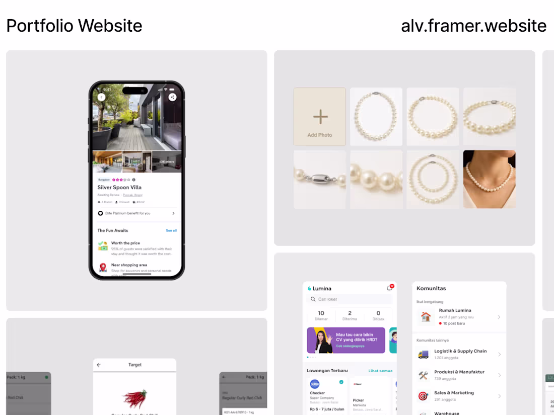Cover image for Portfolio Website: alv.framer.website
