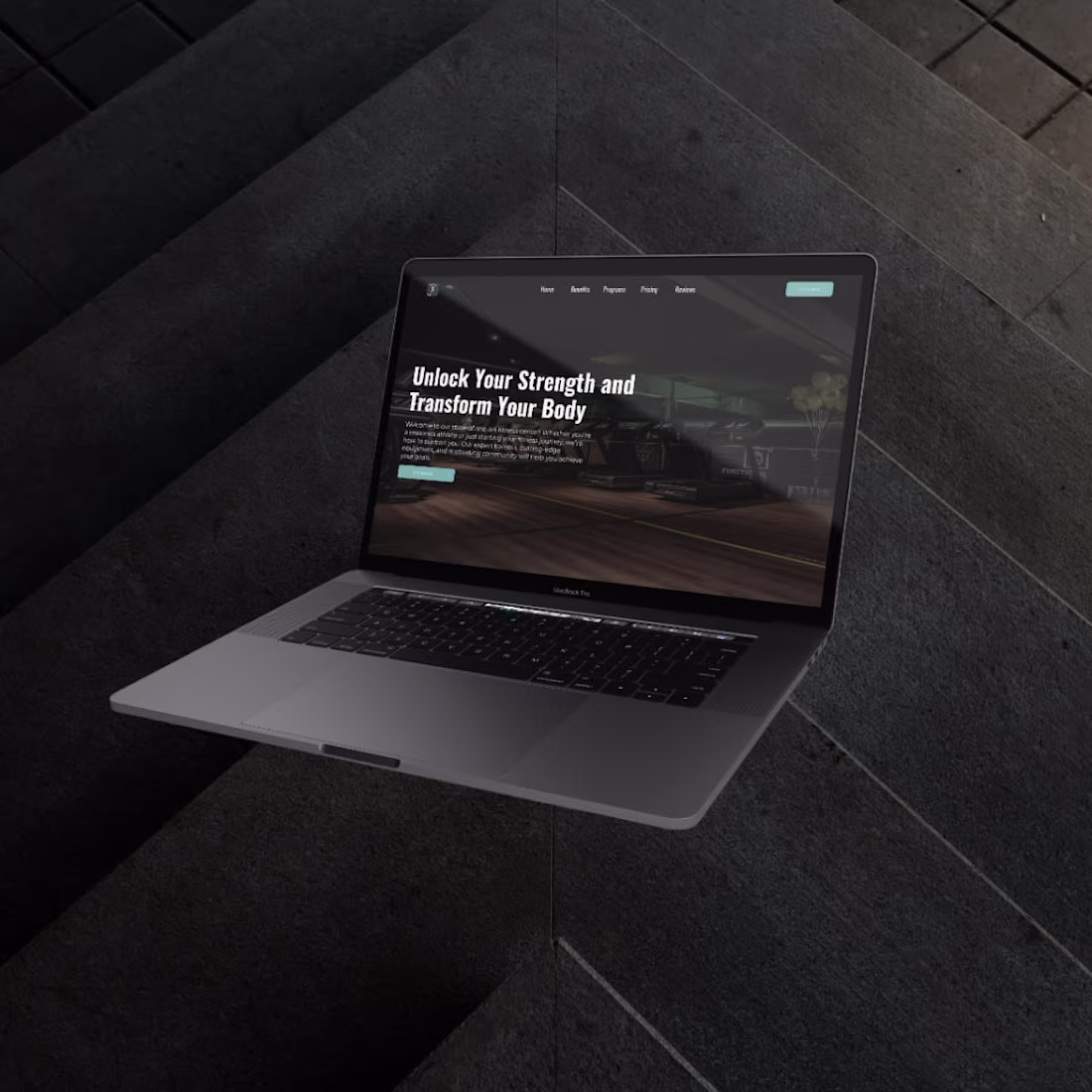 Cover image for Gry Gym Landing Page Design