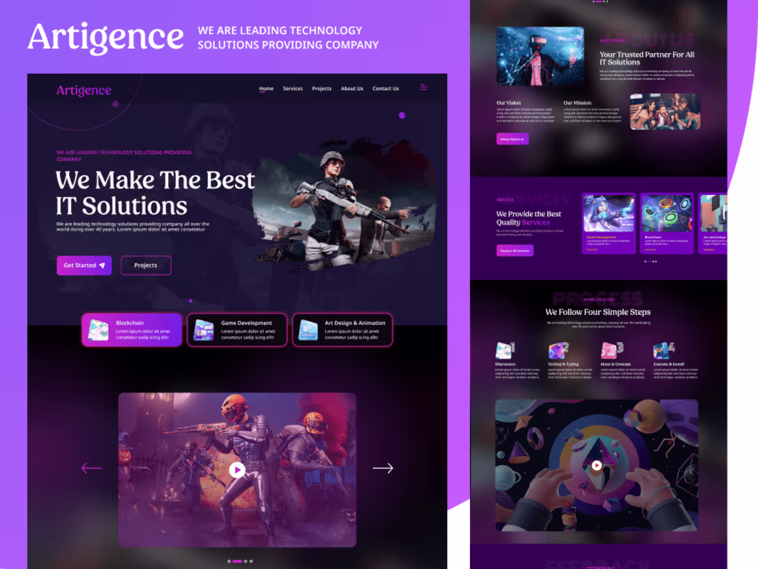 Cover image for Design Artigence Website