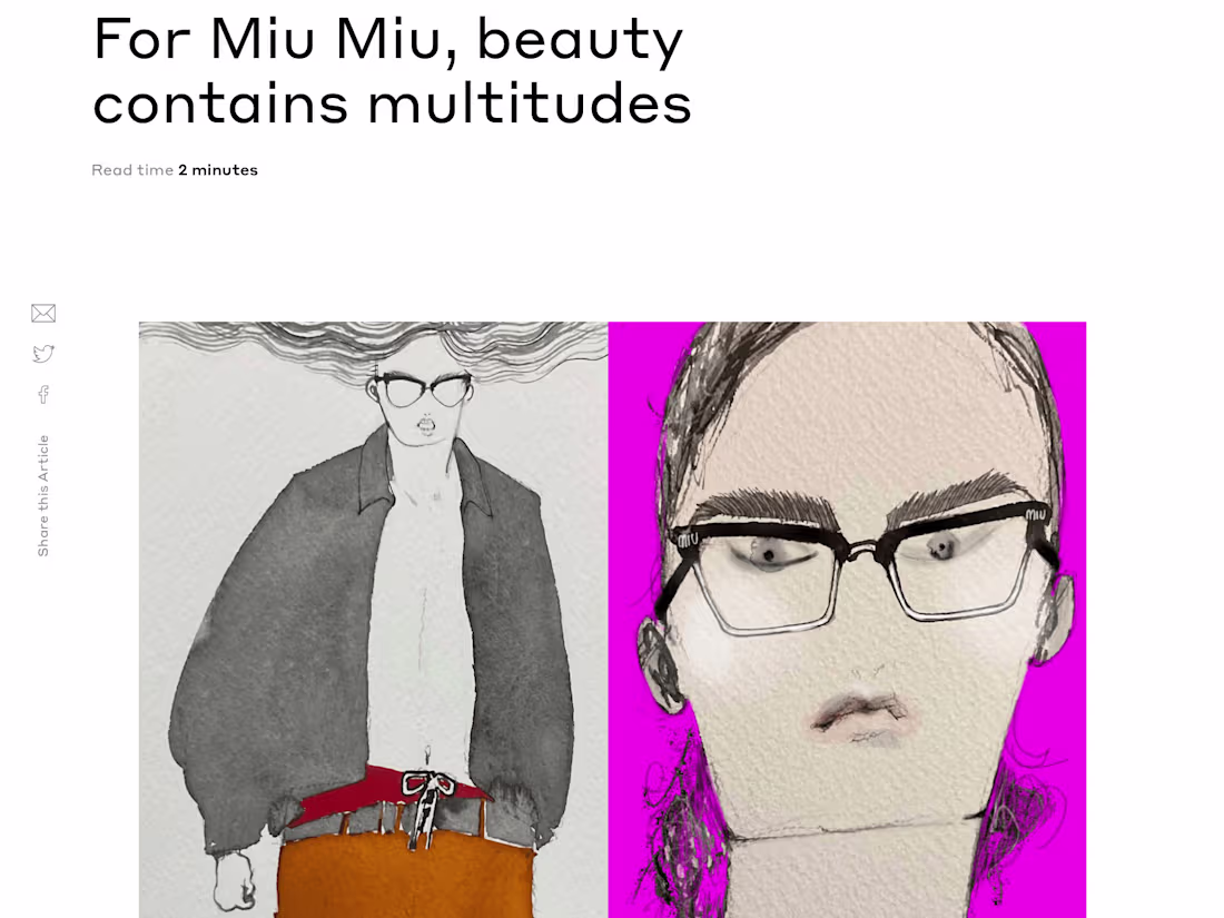 Cover image for Branded content: Miu Miu Spring/Summer 2024