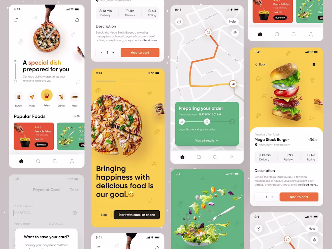 Cover image for Food Delivery App UI Design