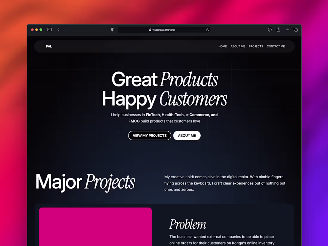 Cover image for Figma to Framer Landing Page Service 