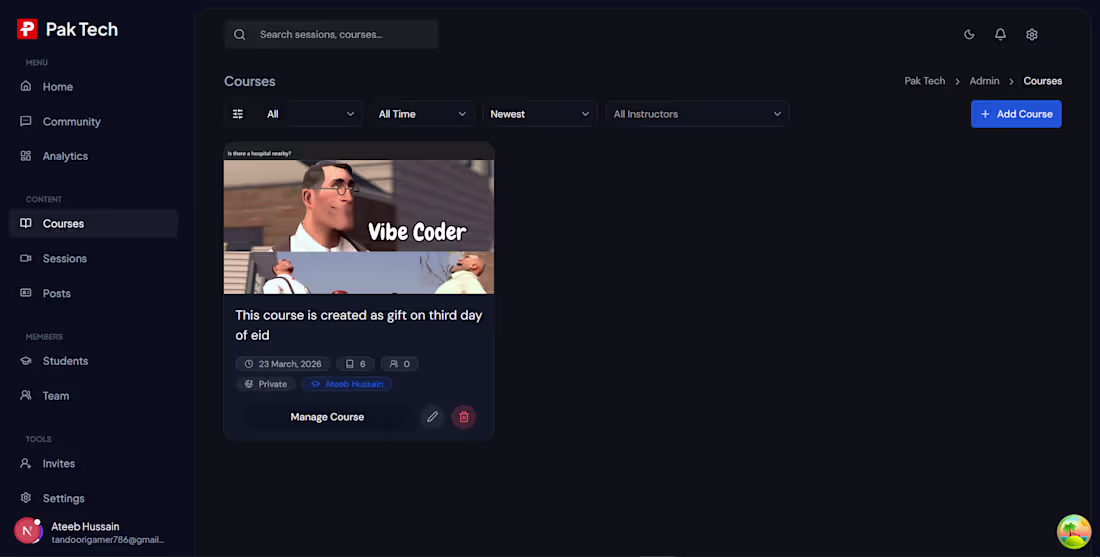 Cover image for I’m building an LMS SaaS