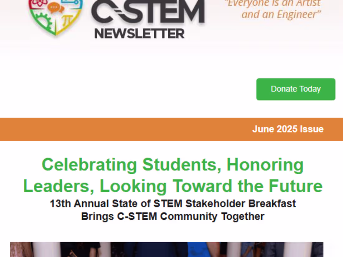 Cover image for C-STEM June 2025 Newsletter