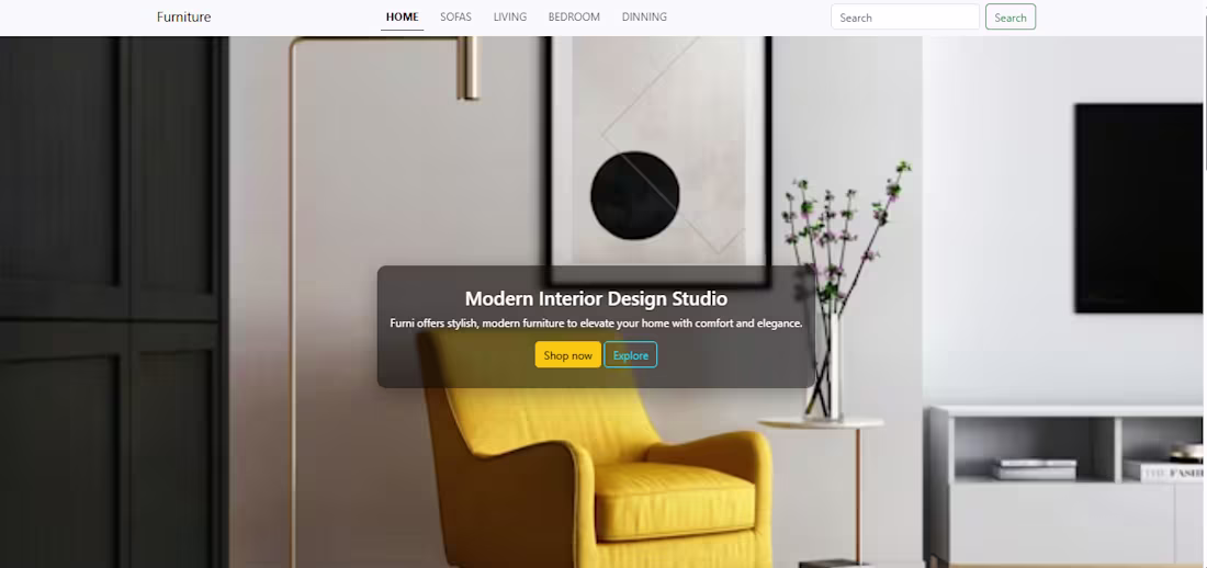 Cover image for I developed a modern furniture