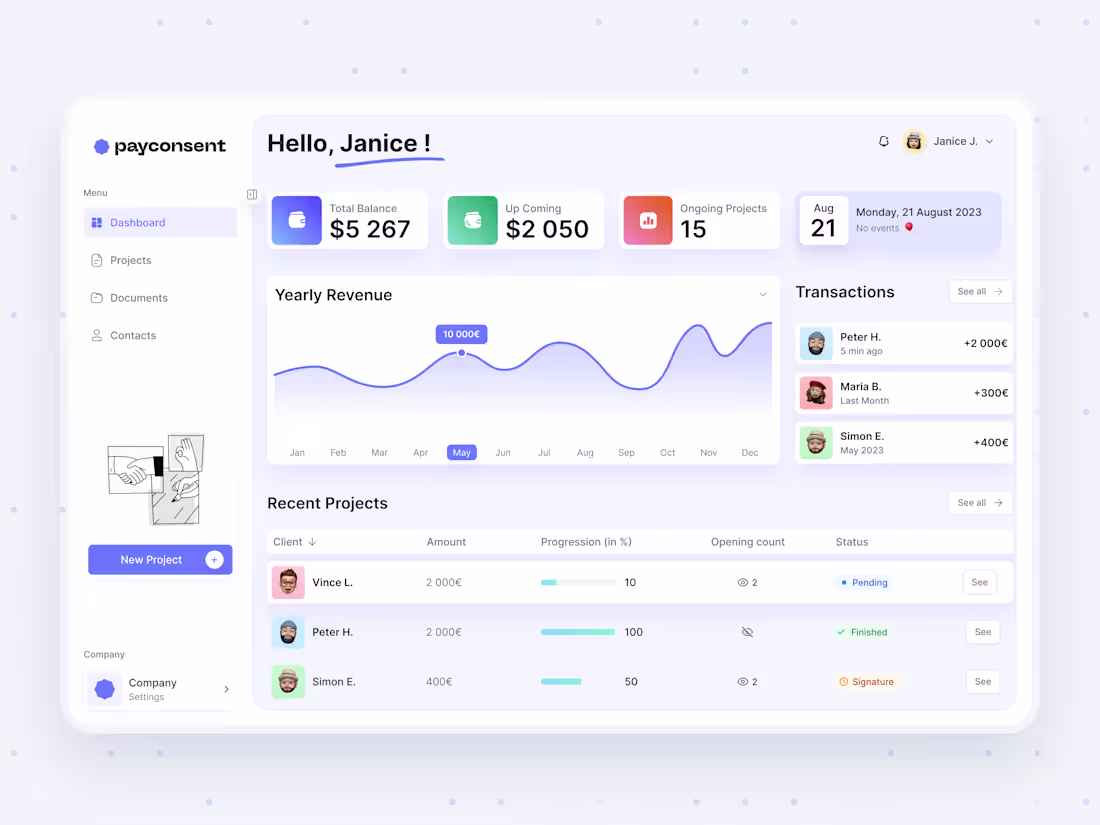 Cover image for Payconsent - SaaS Web Application