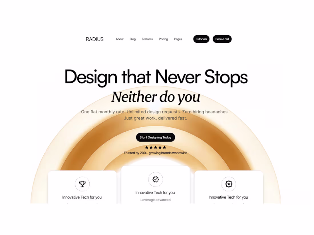Cover image for Radius - Framer Template
A premium