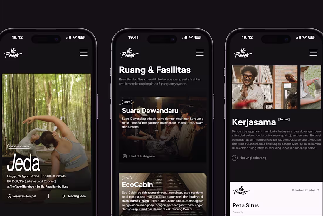 Cover image for Ruas Bambu Nusa – Framer Website Development
