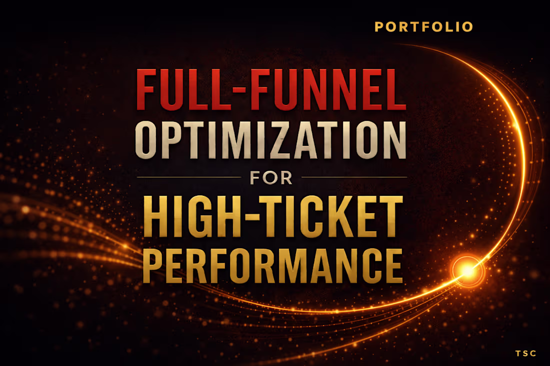 Cover image for Full-Funnel Optimization for a High-Ticket Performance Coach