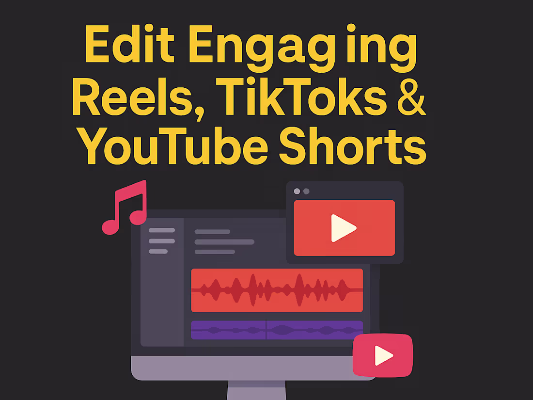 Cover image for Video editing for reels, short and Tiktoks