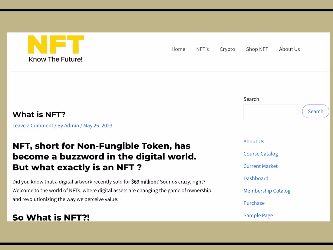 Cover image for WhatisNFT