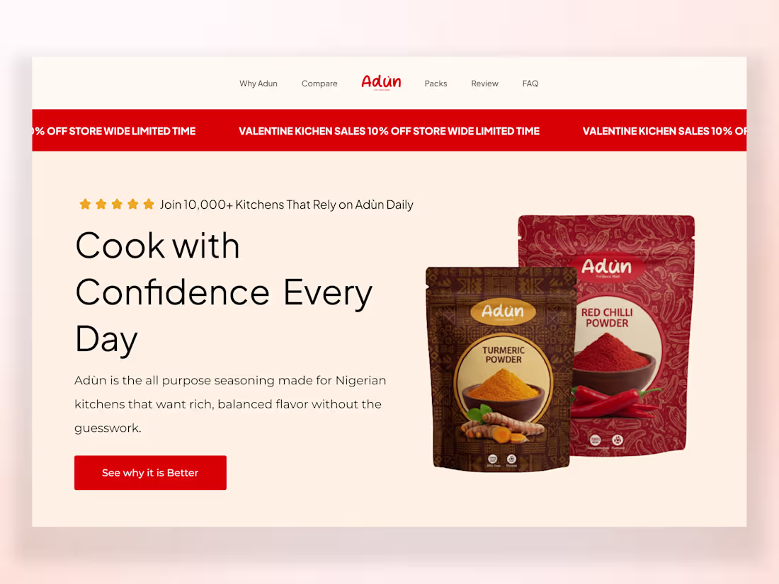 Cover image for Adùn Pagedeck Landing Page Design and Shopify Integration