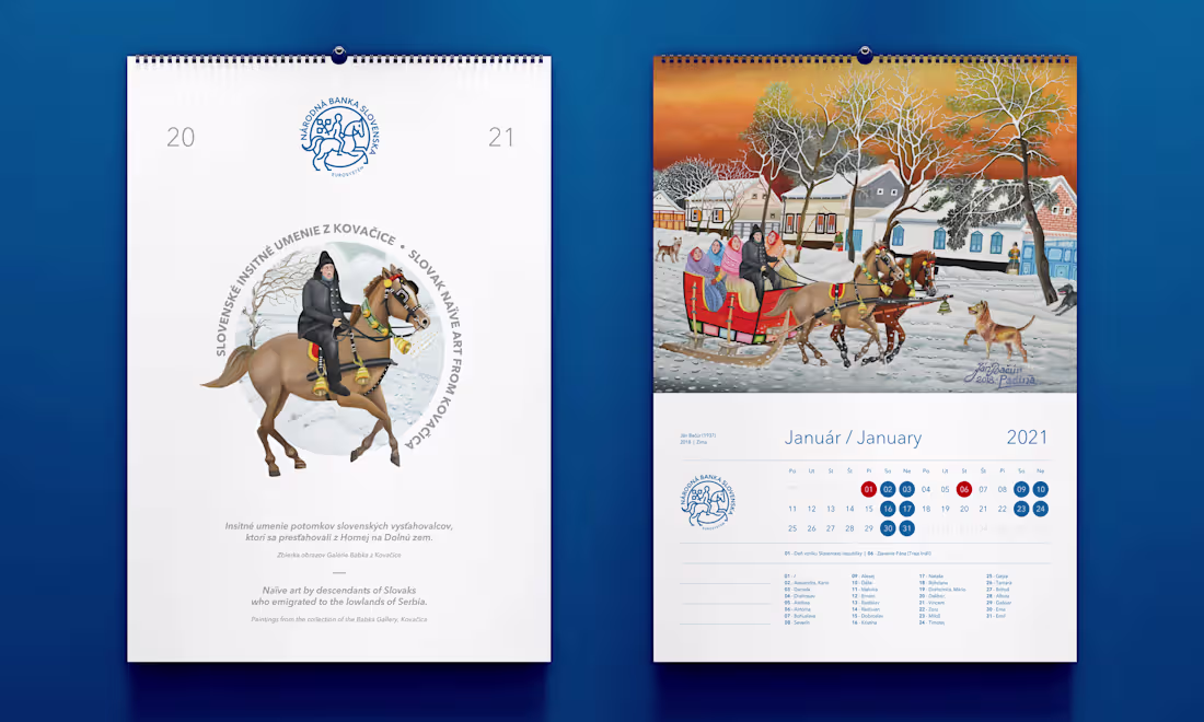 Cover image for Design of the 2021 calendar