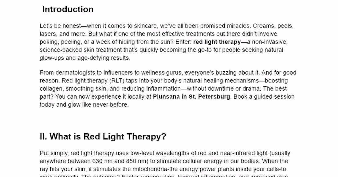Cover image for Ultimate Guide: Red Light Therapy at Plunsana