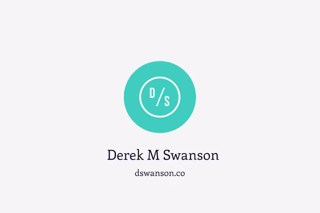 Cover image for Derek M Swanson Reel