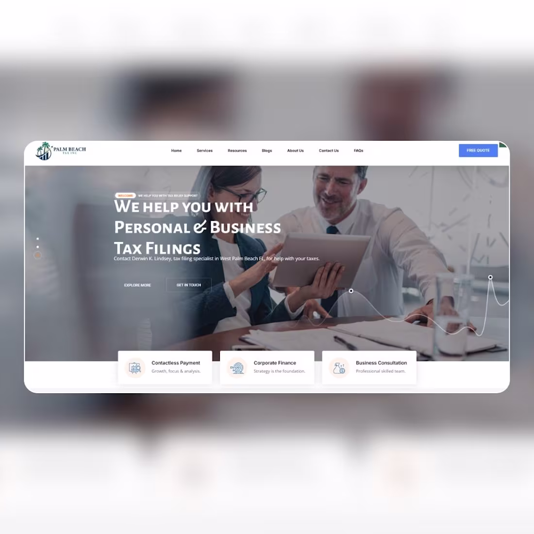 Cover image for Plam Beach Tax
WordPress Elementor Website