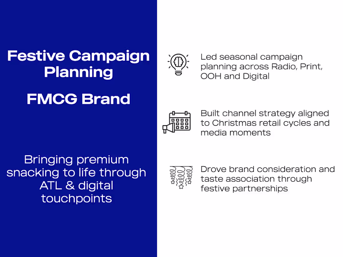 Cover image for Seasonal Campaign Planning – FMCG (Snacking)