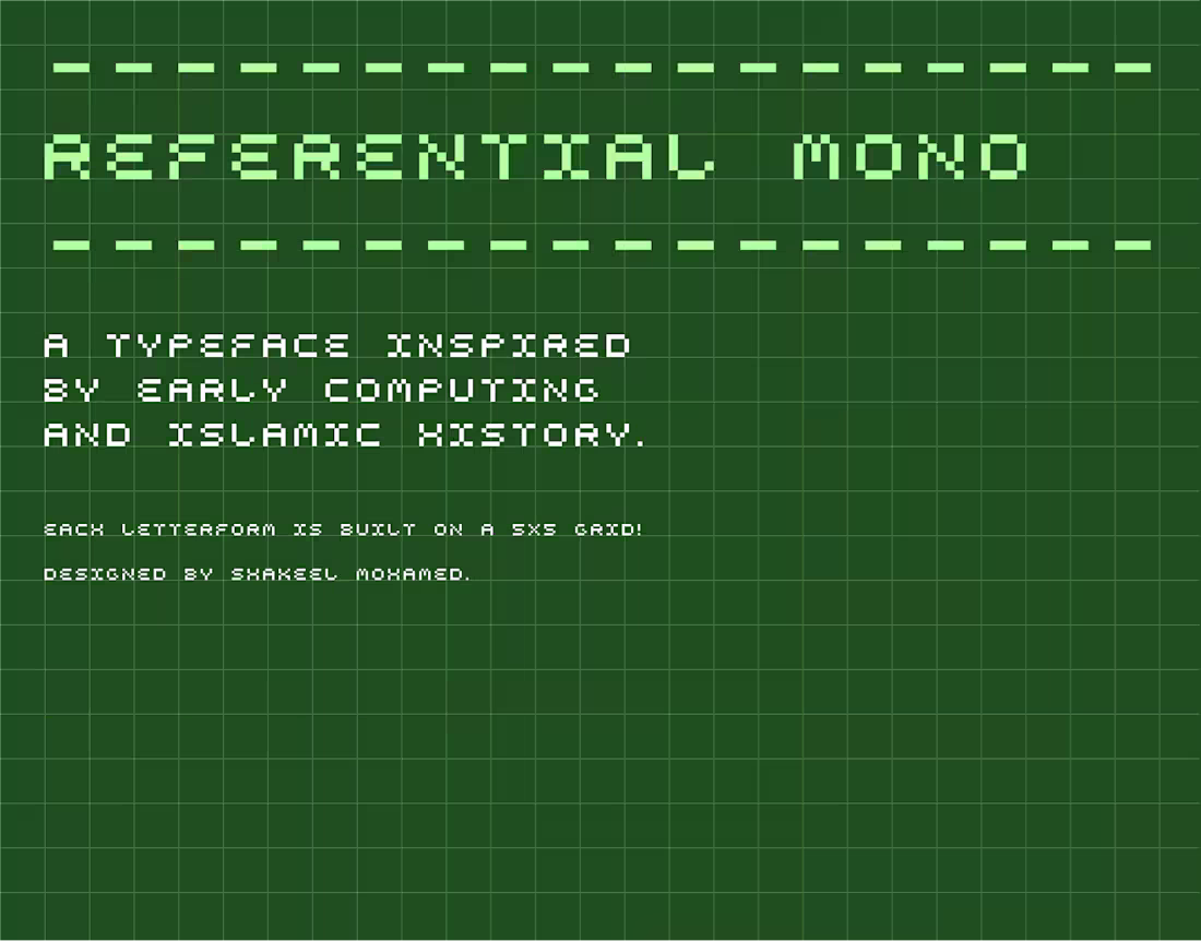 Cover image for Referential Mono Typeface