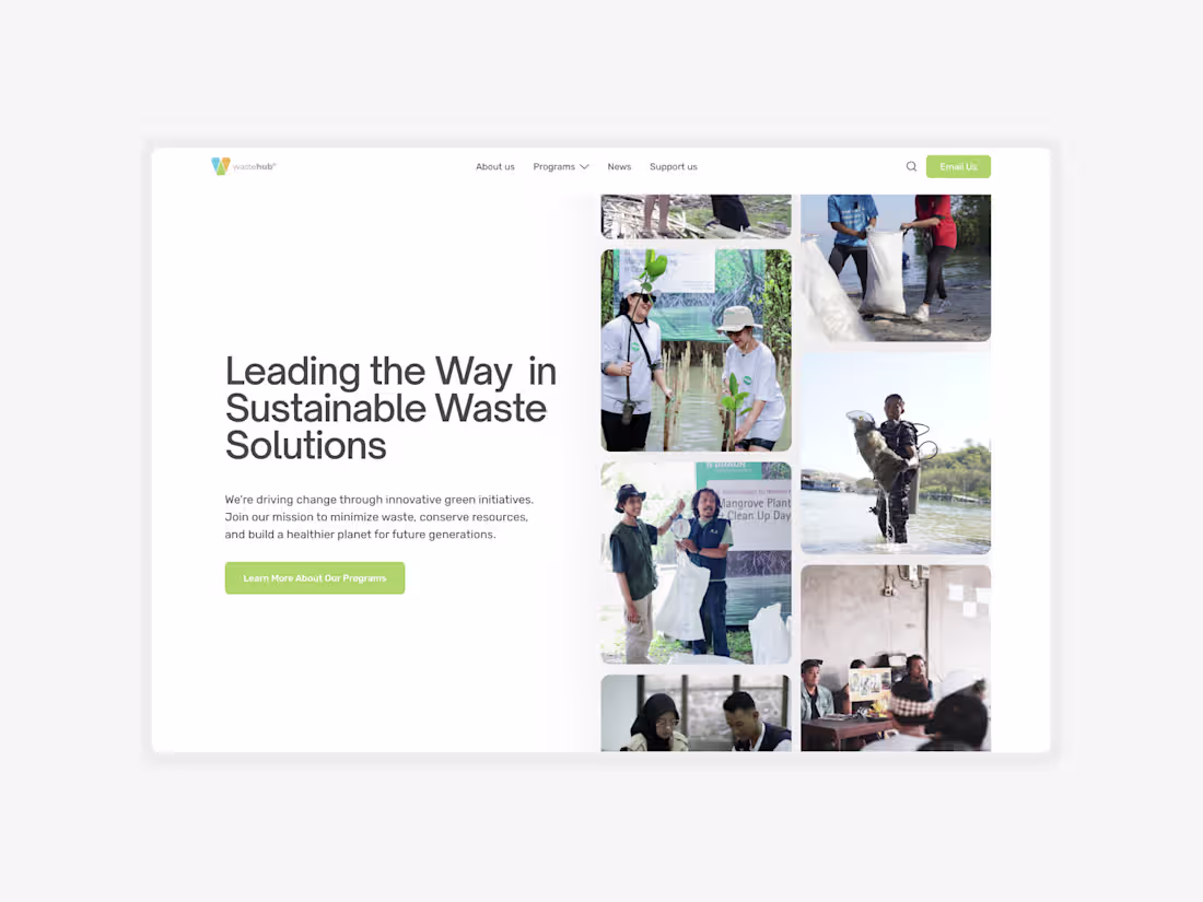 Cover image for WasteHub Website Design and Development
