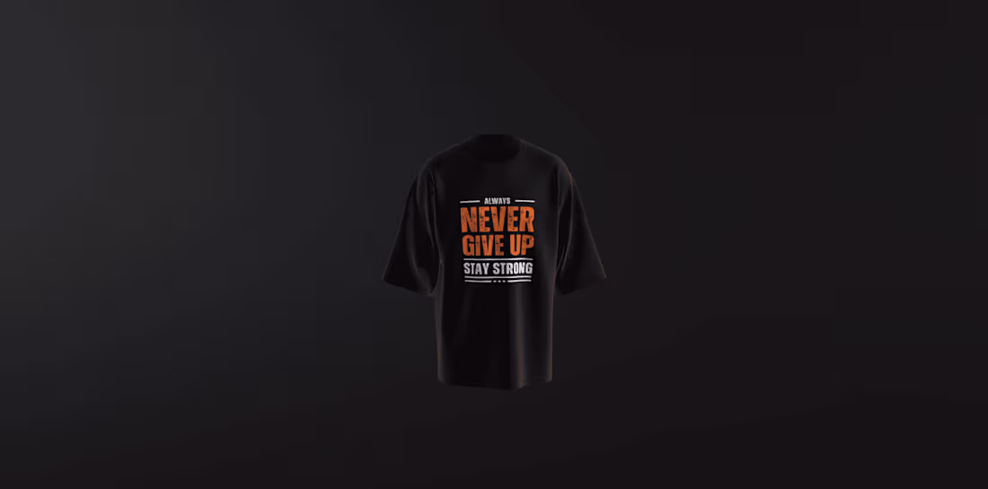 Cover image for T-Shirt Design and 3D mockup 