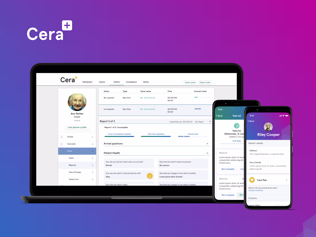 Cover image for Cera Health Care Apps | Rain Lieberman