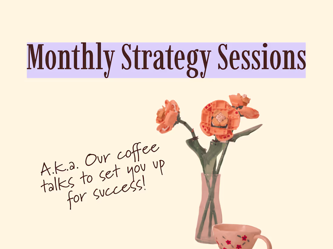 Cover image for Monthly Strategy Sessions: Erika’s story