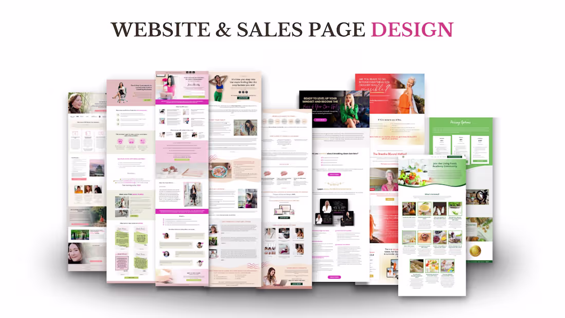 Cover image for Website and Sales Pages Design in Kajabi