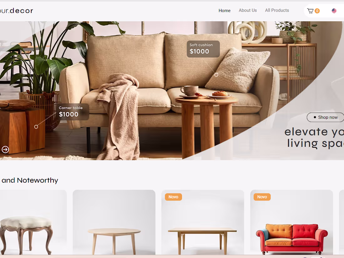 Cover image for eCommerce Template with CMS & Pre-Order Logic – YourDecor