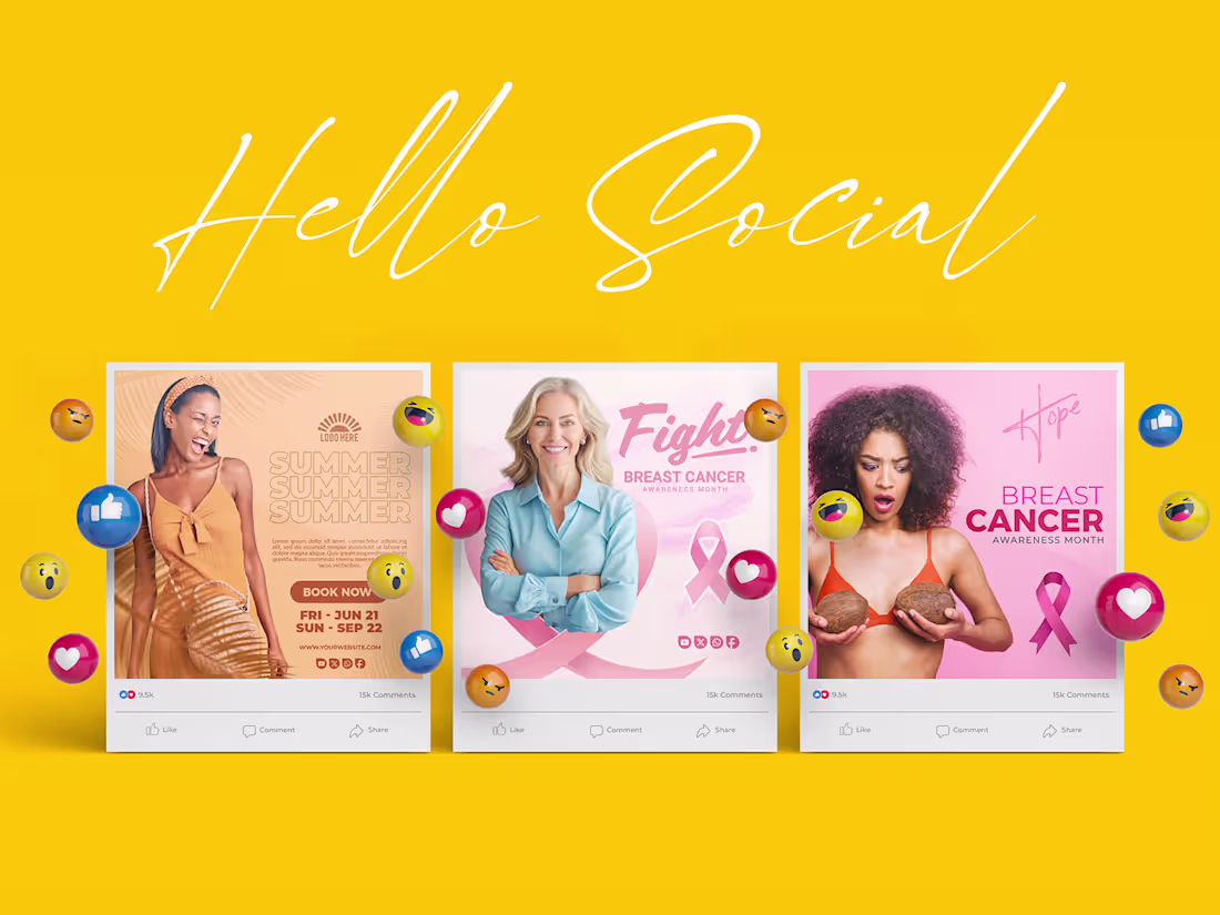 Cover image for Social Media Post Designs – Awareness, Sales & Lifestyle