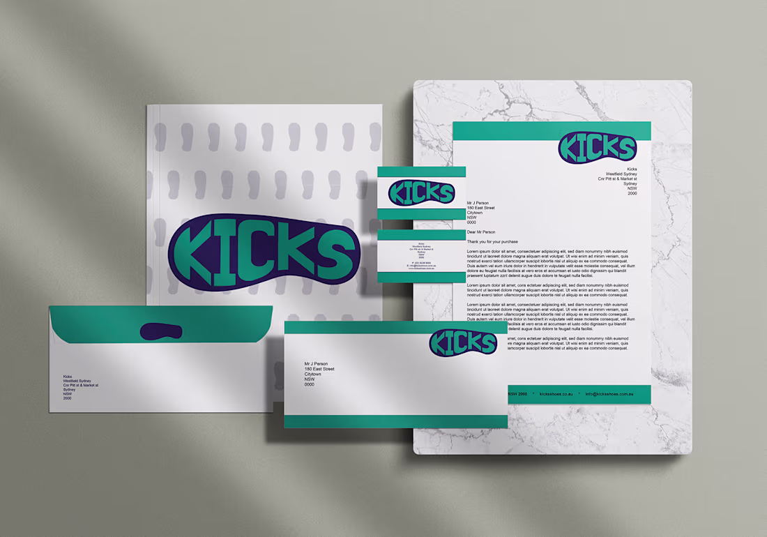 Cover image for Kicks Brand Identity Design Project :: Behance