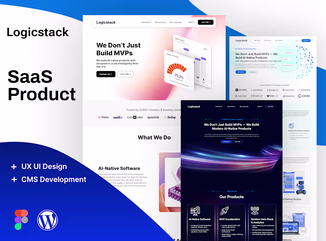 Cover image for Modern SaaS Website Design & CMS Development