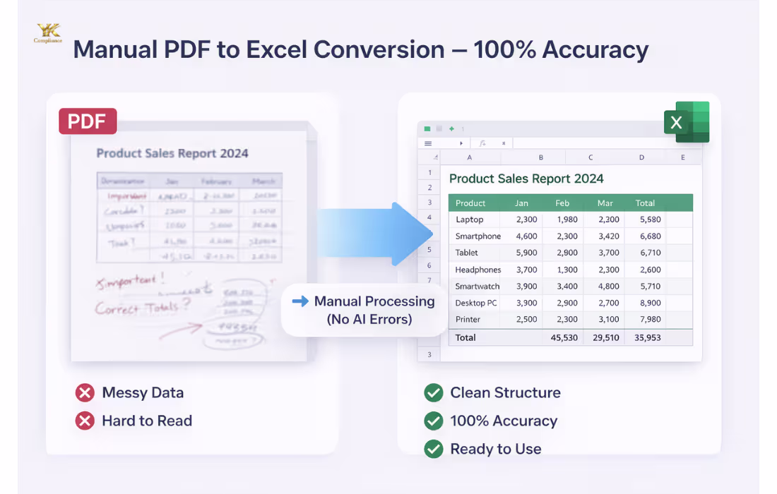 Cover image for Manual PDF to Excel Conversion