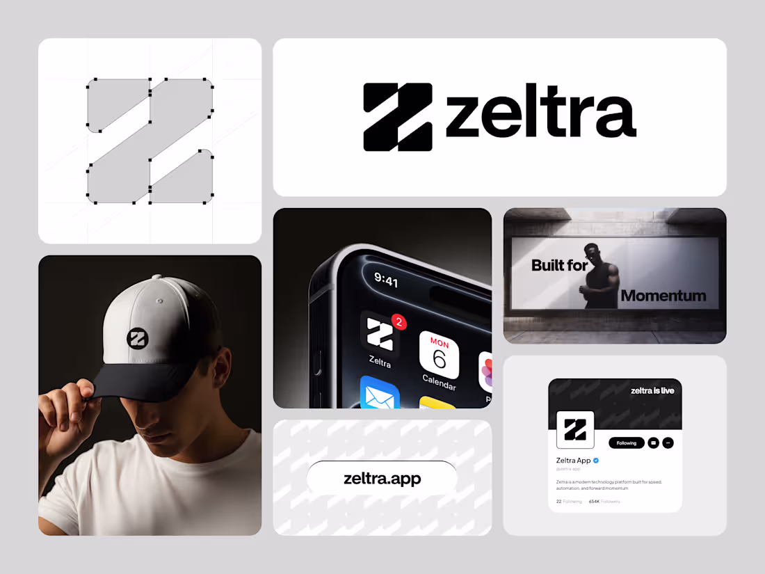 Cover image for Zeltra - Logo and Branding Design A brand identity built aro...