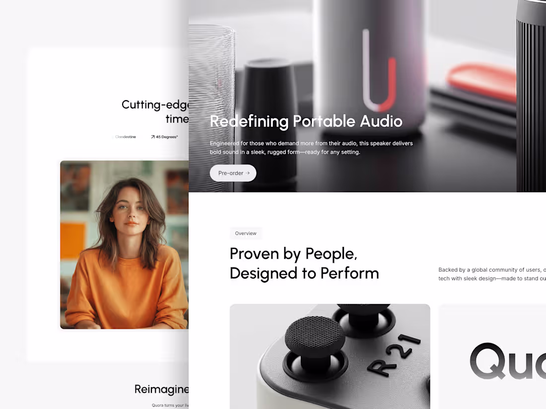 Cover image for 🌟 Framer Landing Page Design & Development