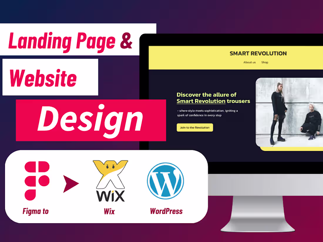 Cover image for Design redesign a responsive Landing Page for your Business