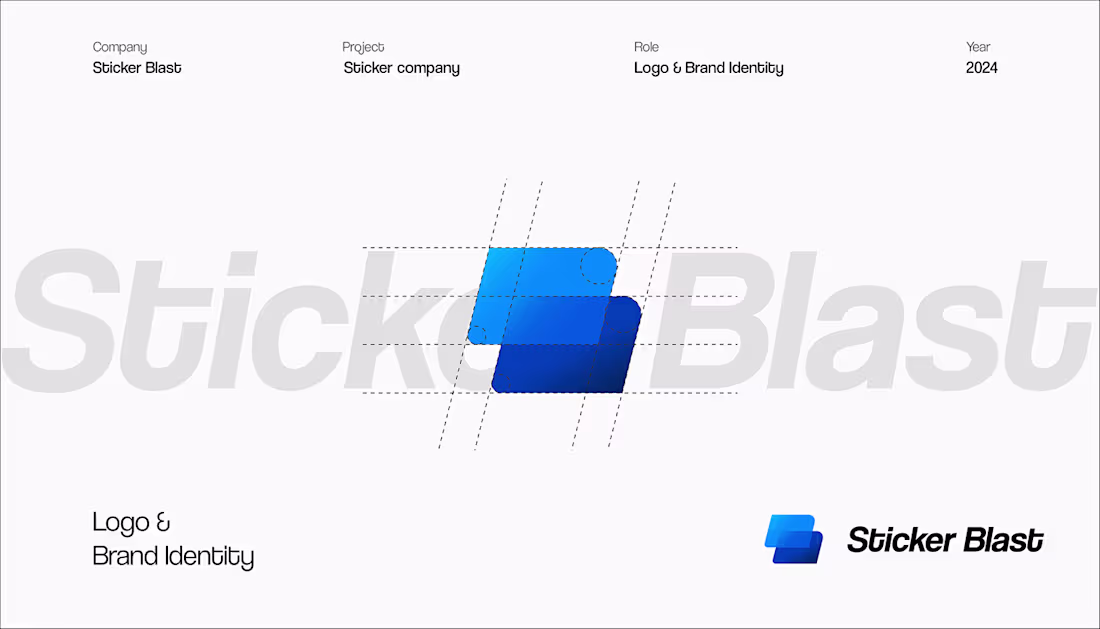 Cover image for Sticker Blast LOGO & BRAND Identitty :: Behance