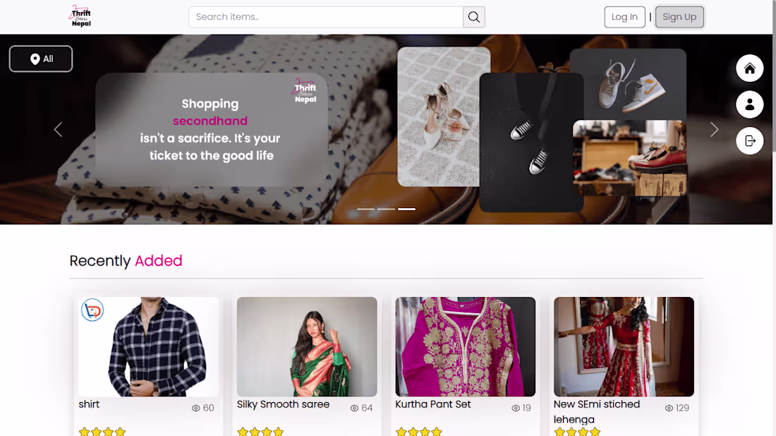 Cover image for Thrift Store - Ecommerce