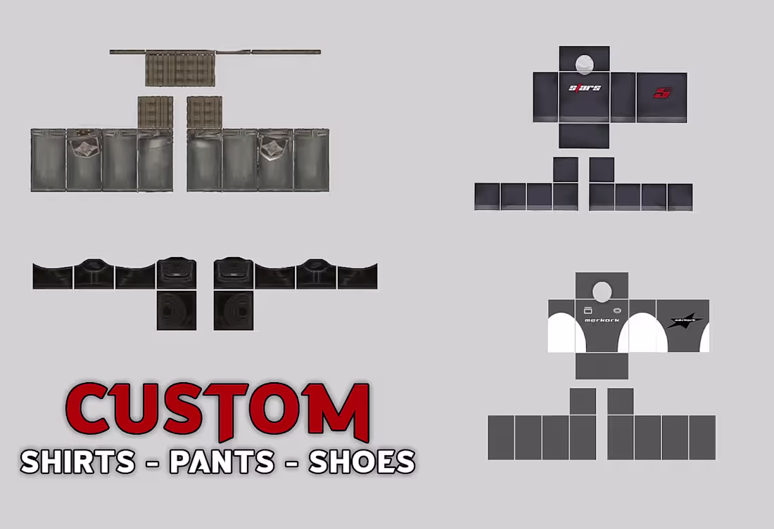 Cover image for I will design custom roblox clothes for cheap price