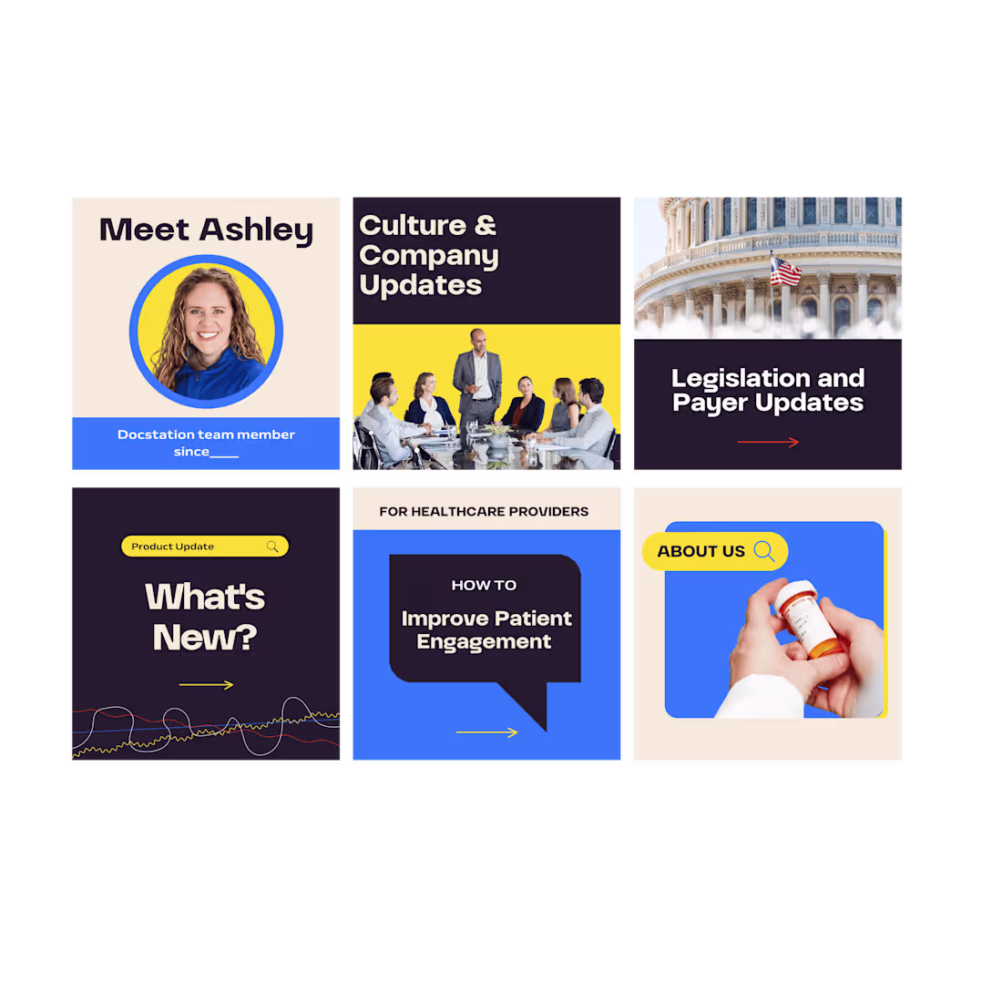 Cover image for DocStation | Social Media Visual Direction & Templates