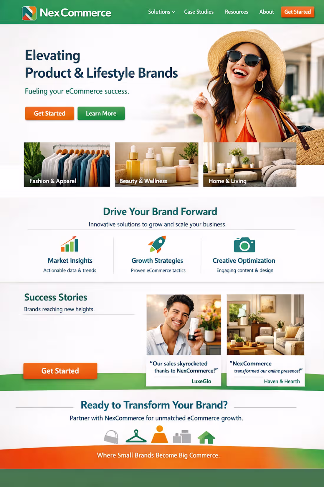 Cover image for Brand Website Design for Product & Lifestyle Brands