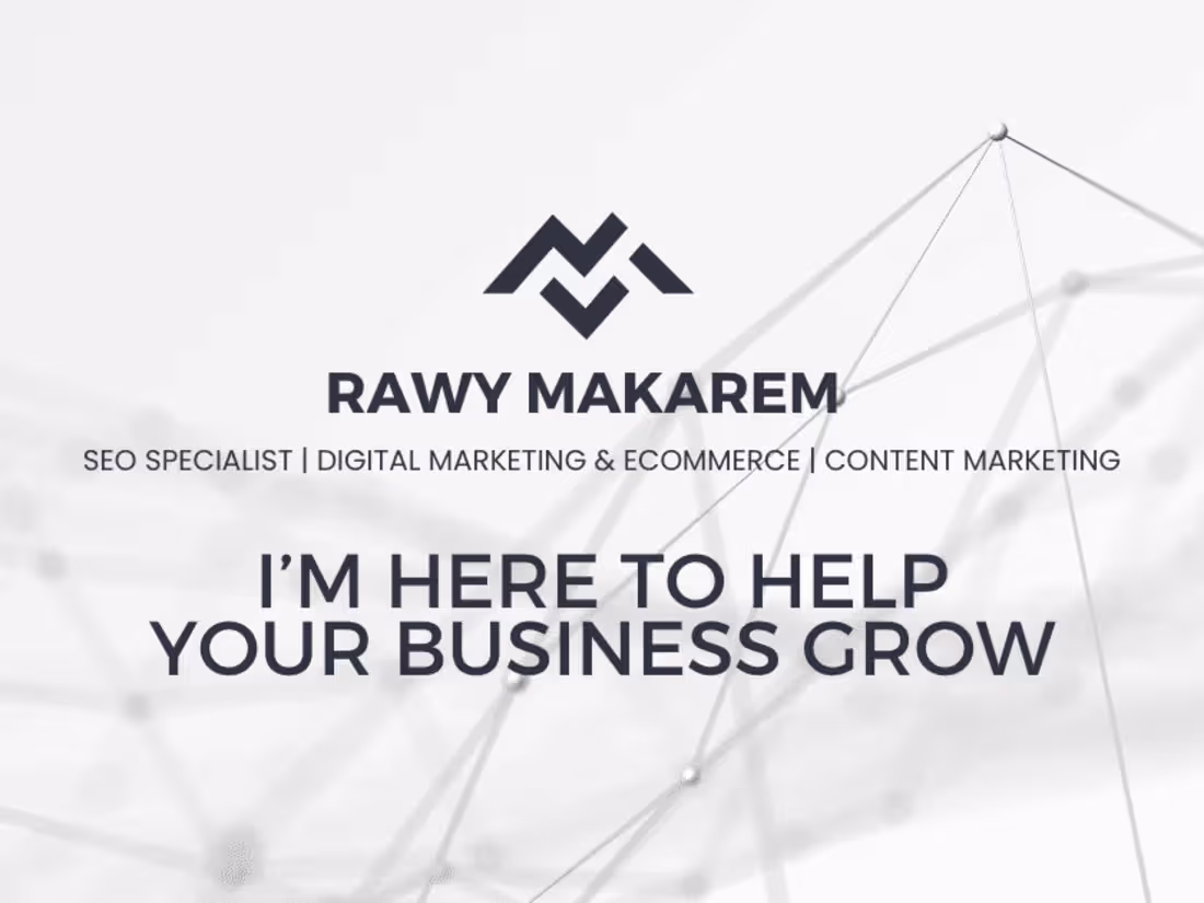 Cover image for Meet Rawy Makarem: SEO Specialist Extraordinaire