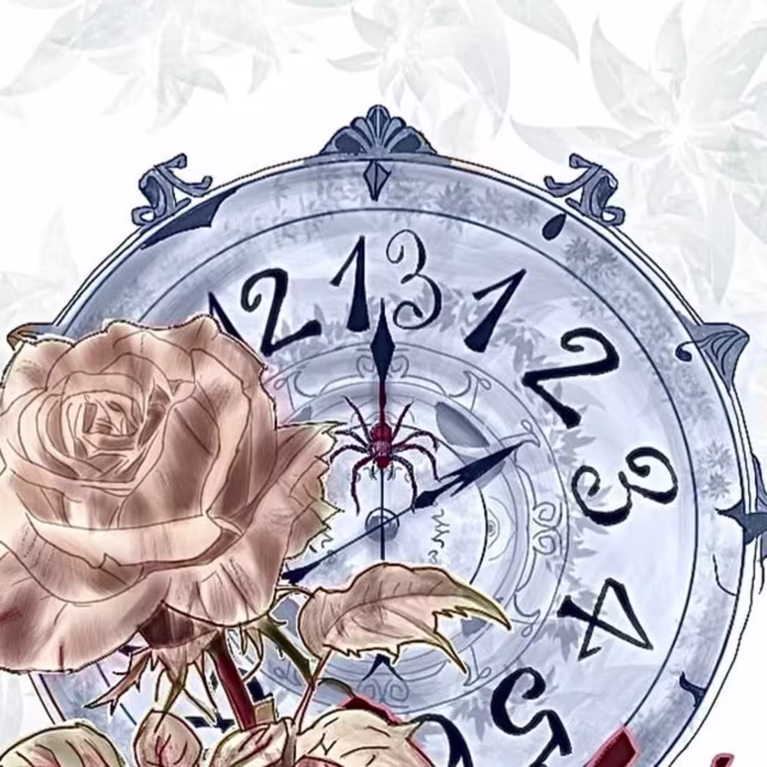 Cover image for Cxxire on Instagram: ”玫瑰刺穿心臟
rose piercing heart #creation #dra…