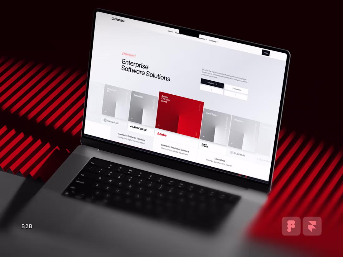 Cover image for Enorm Redesign | Product Design + Framer Development